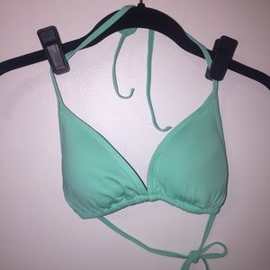 Turquoise Triangle Bikini Top